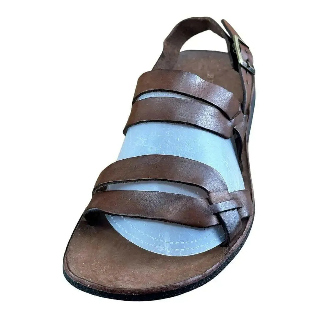 BRADOR Tiger Mahogany  Brown  Sandal Men