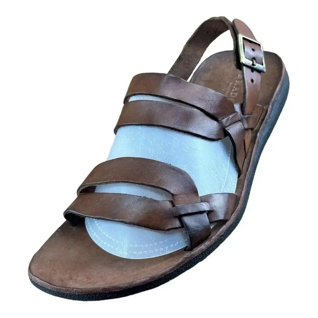 BRADOR Tiger Mahogany  Brown  Sandal Men