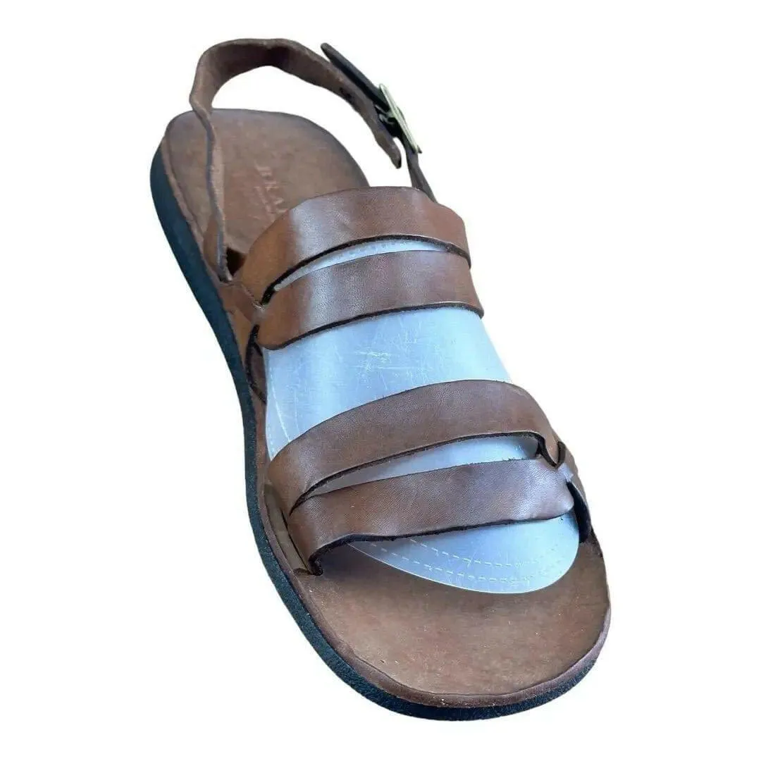 BRADOR Tiger Mahogany  Brown  Sandal Men