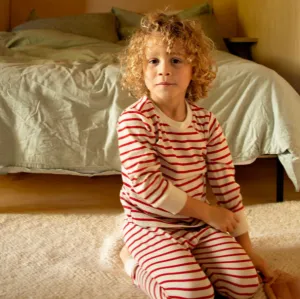 Breton Oat Red Stripe Pyjama Set