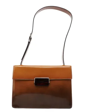 Brown Gradient Spazzolato Shoulder Bag