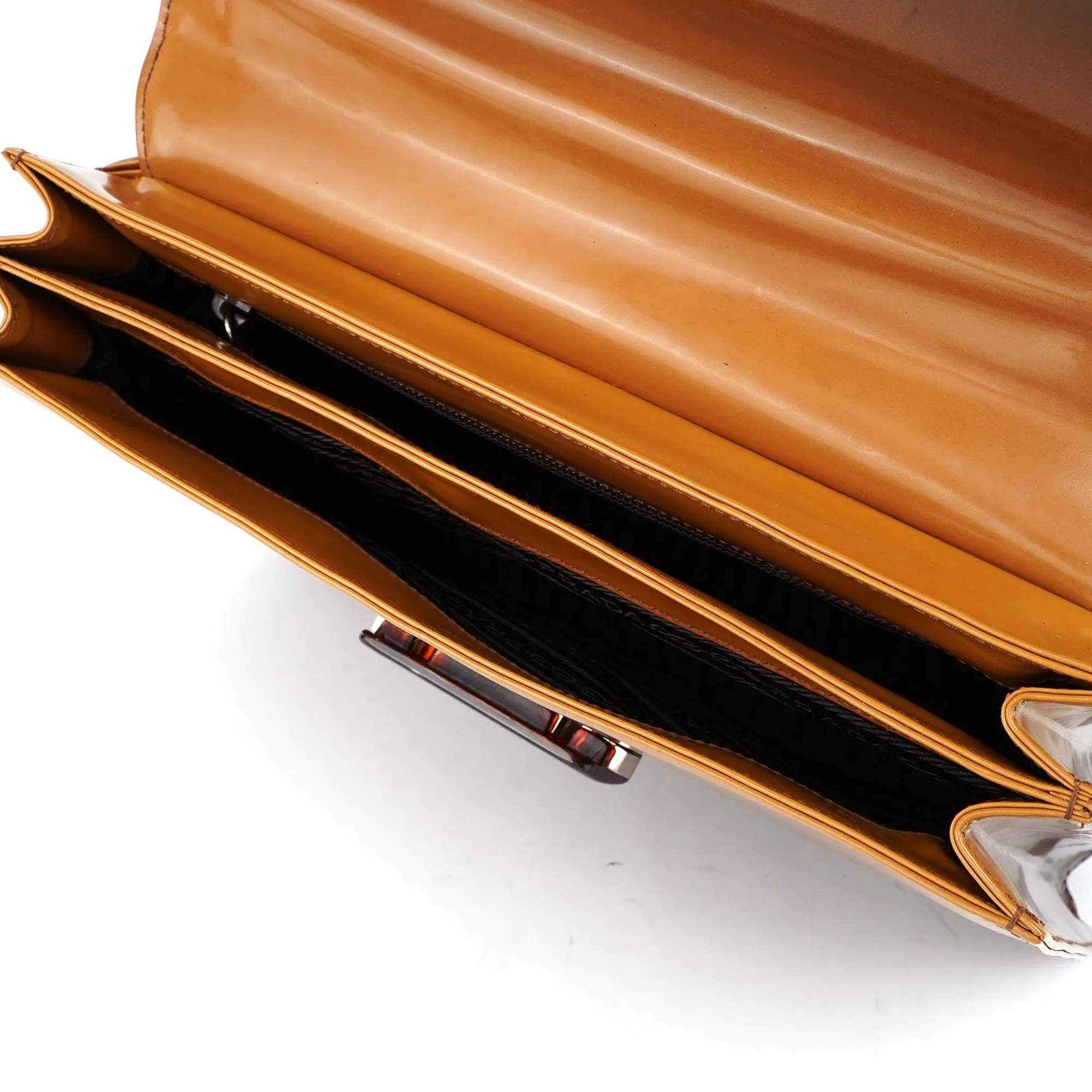 Brown Gradient Spazzolato Shoulder Bag