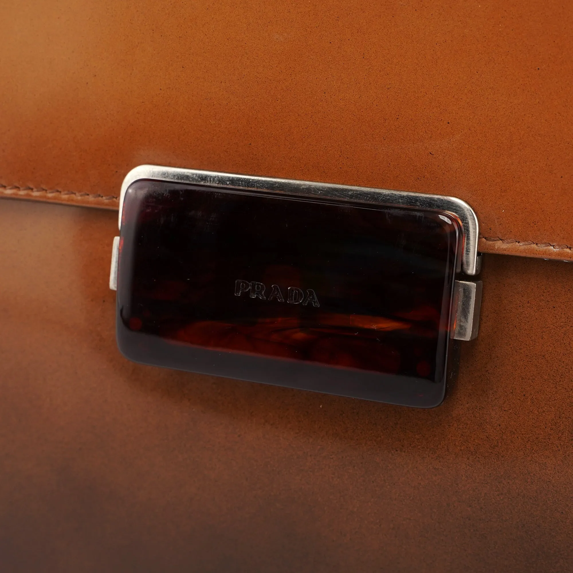 Brown Gradient Spazzolato Shoulder Bag