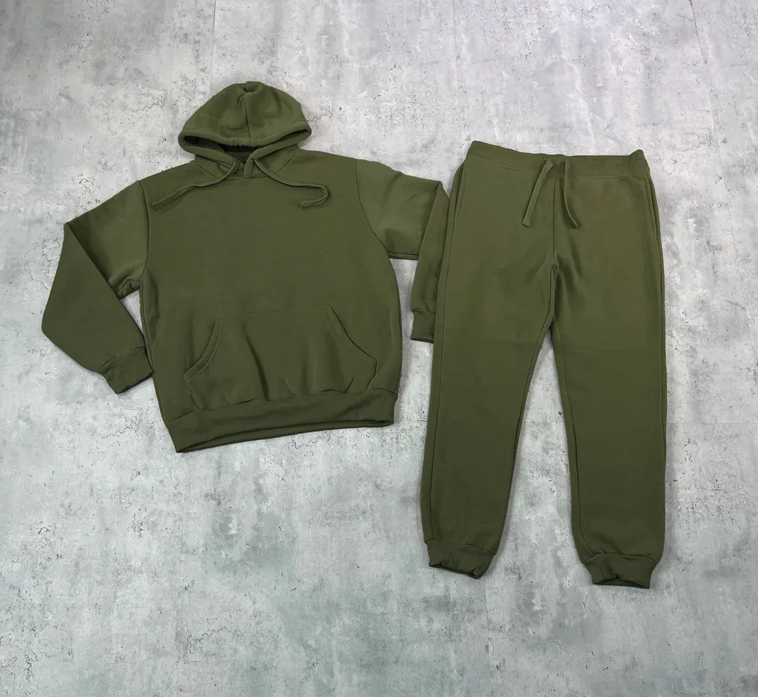 BTF22599-Pullover Hoodie Sweatsuits