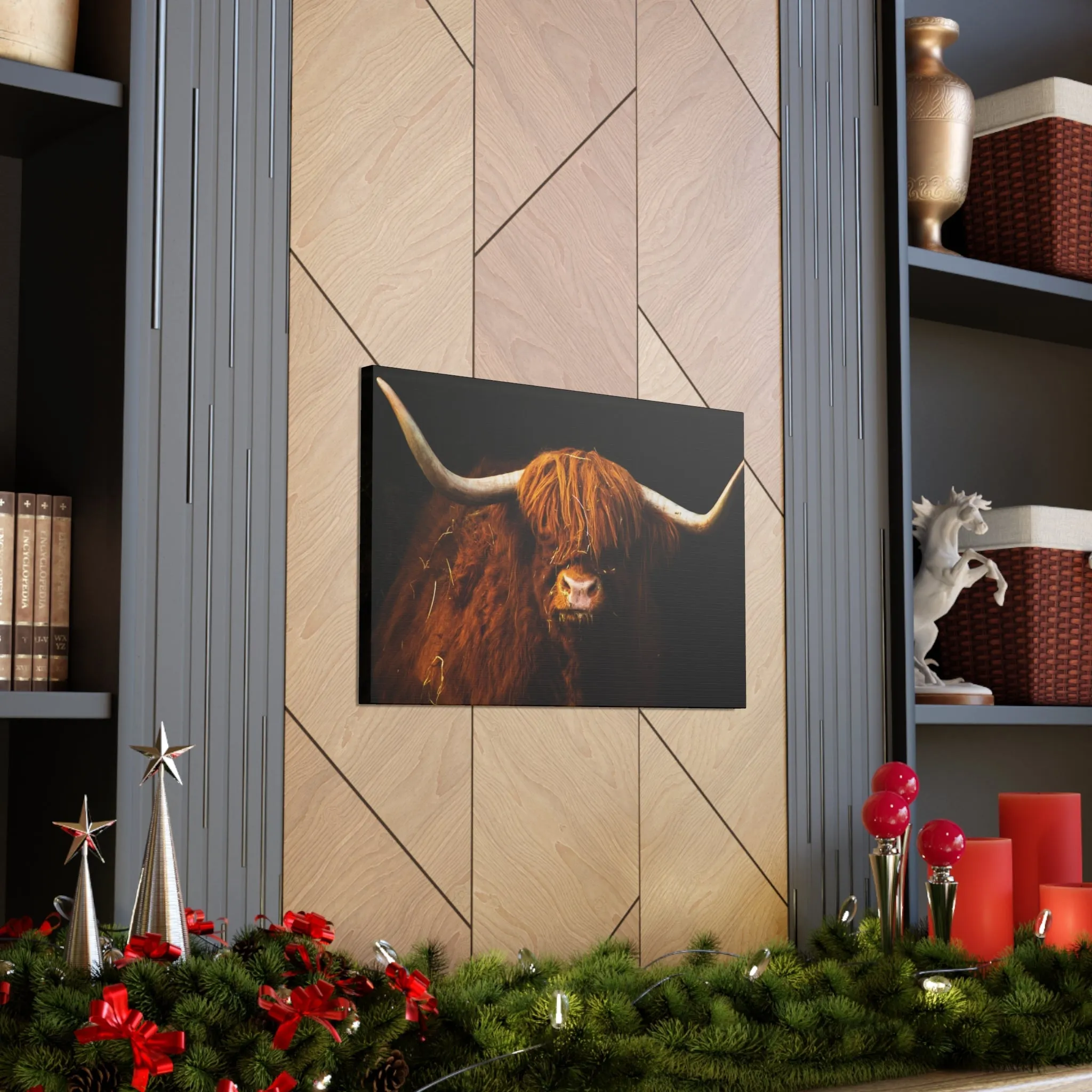 Canvas Gallery Wraps Highland Cow Wall Art