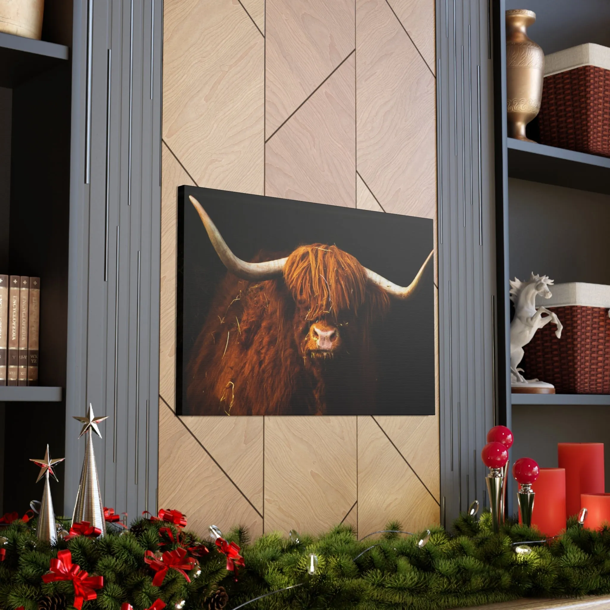 Canvas Gallery Wraps Highland Cow Wall Art