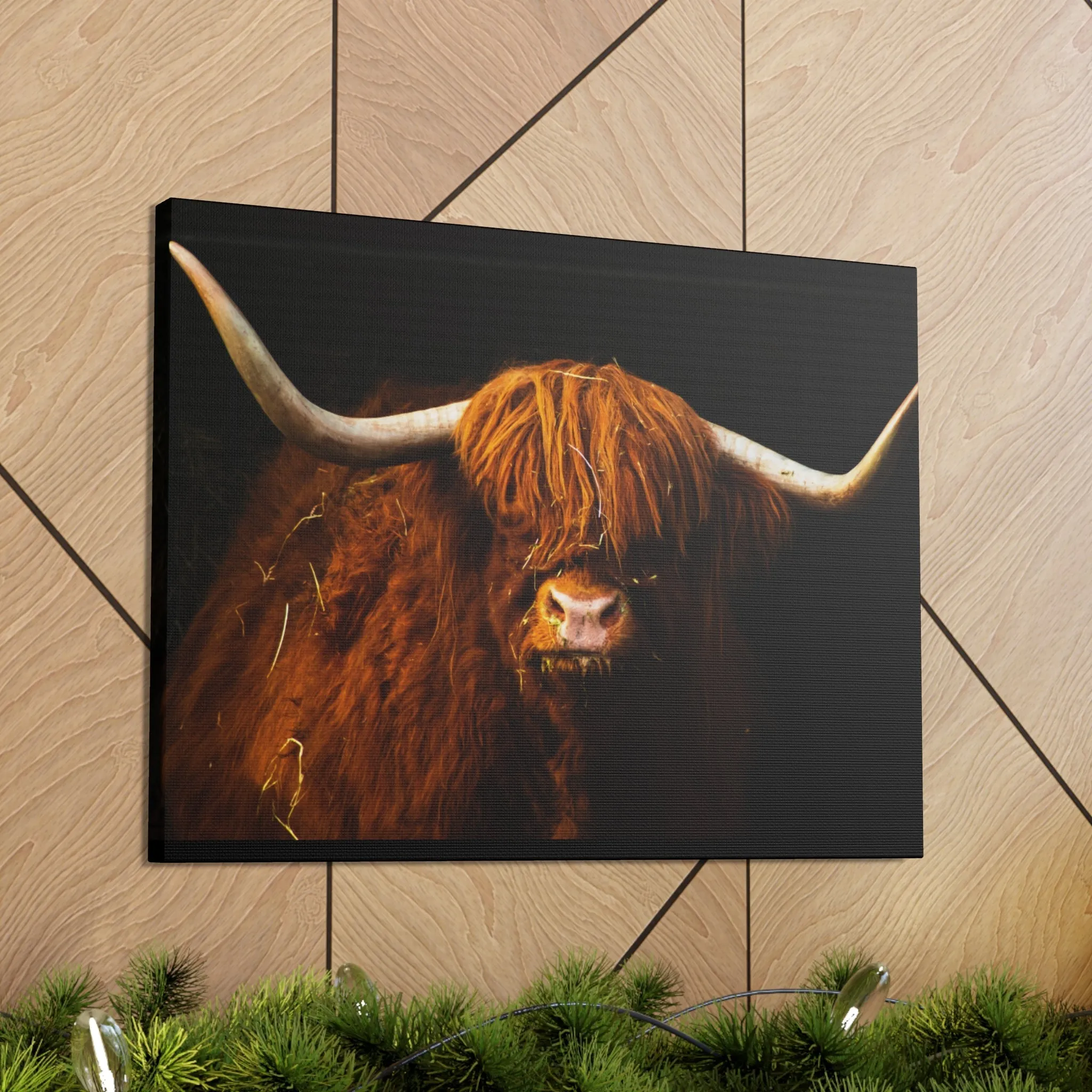 Canvas Gallery Wraps Highland Cow Wall Art