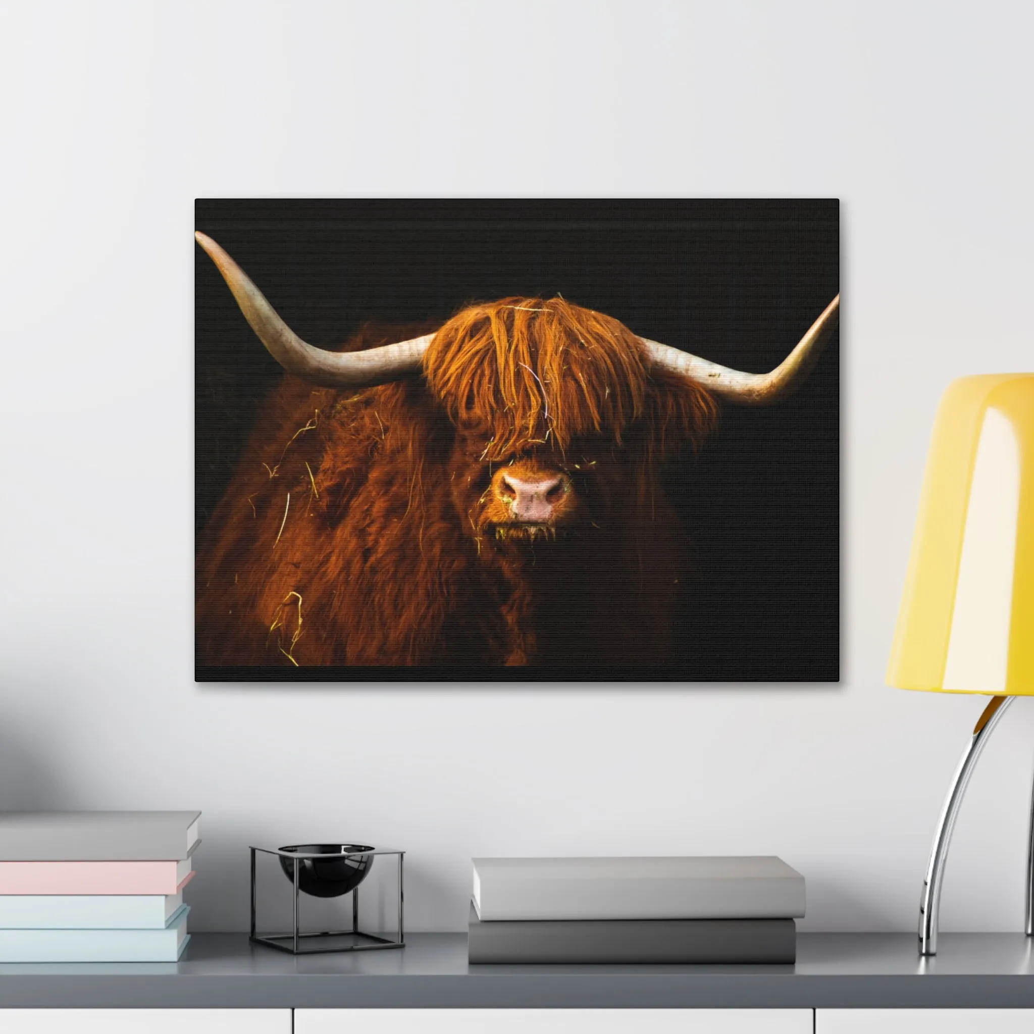 Canvas Gallery Wraps Highland Cow Wall Art