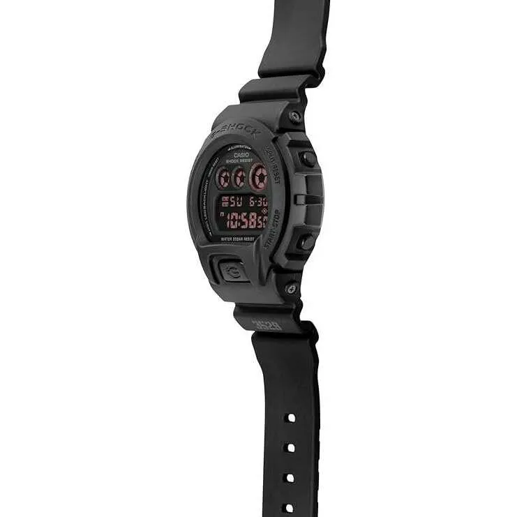 CASIO G-SHOCK DAY-DATE DIGITAL DIAL RESIN STRAP BLACK & RED MEN WATCH DW-6900UMS-1JF