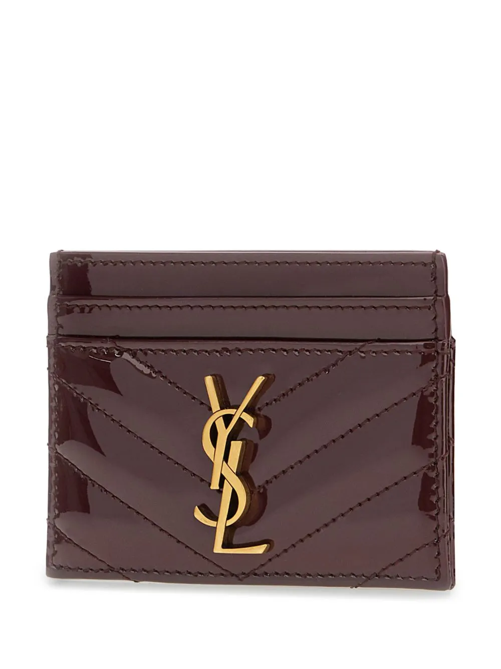 Cassandre patent leather card case