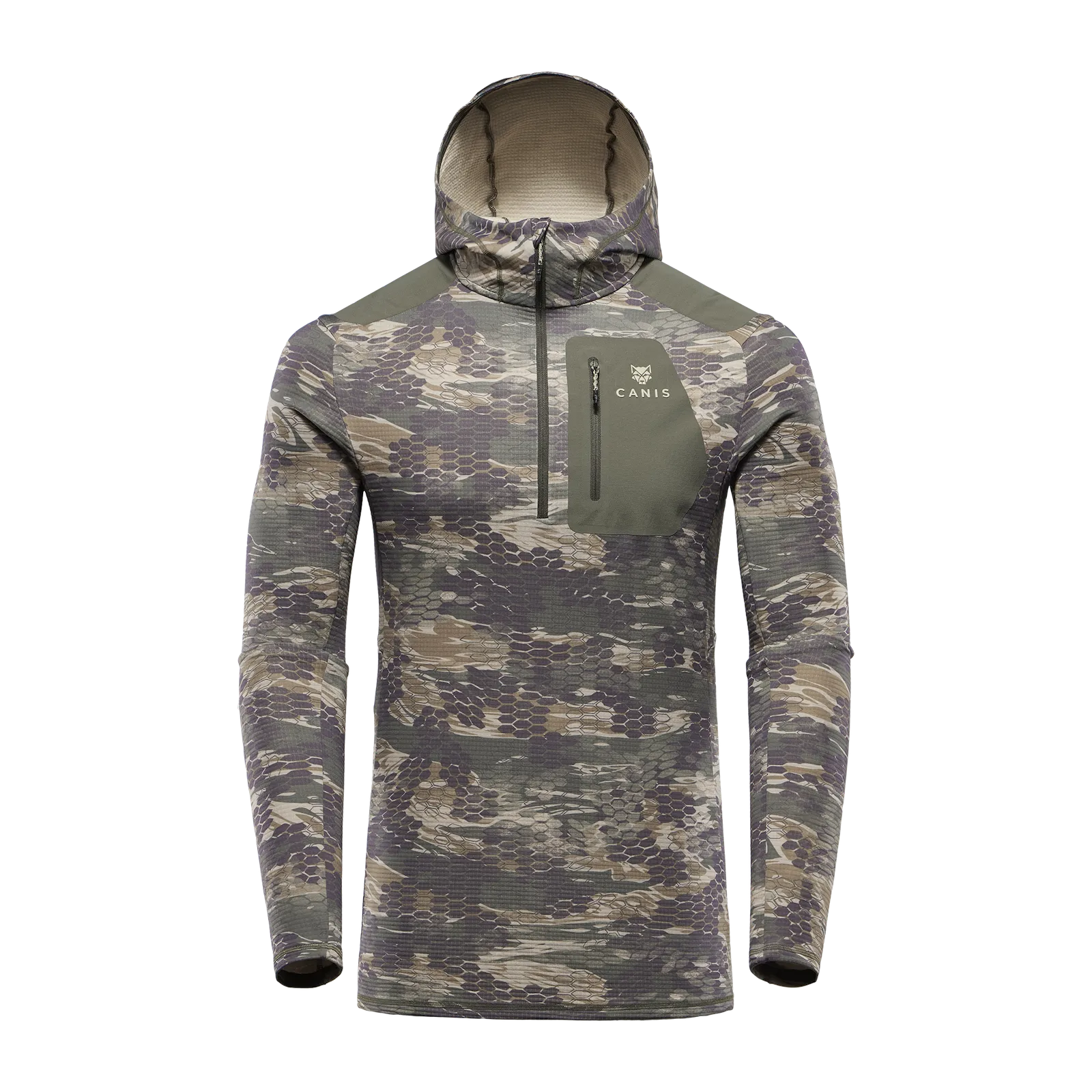 Chamois Fleece Hooded Half-Zip