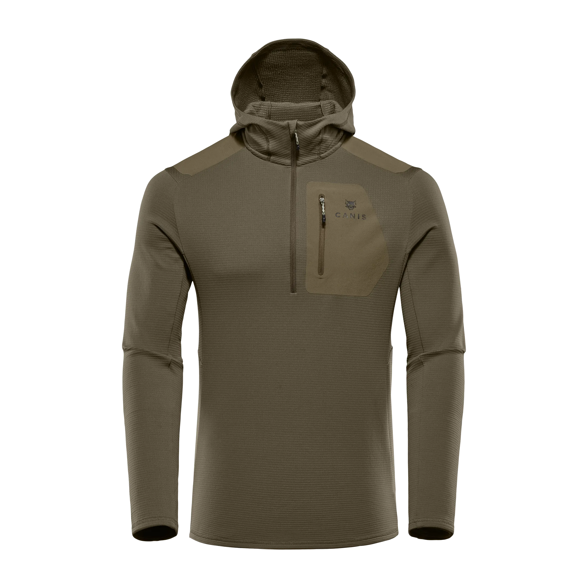 Chamois Fleece Hooded Half-Zip