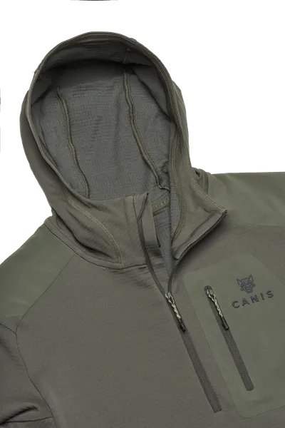 Chamois Fleece Hooded Half-Zip