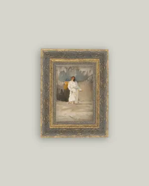 Christ Coming Out Of The Tomb Framed Antique Art