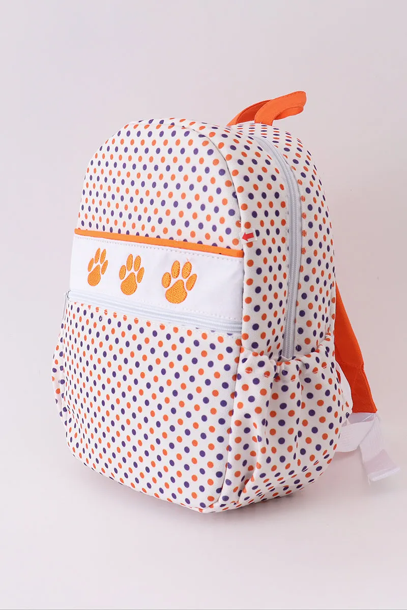 Clemson university embroidery boy schoolbag