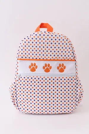 Clemson university embroidery boy schoolbag