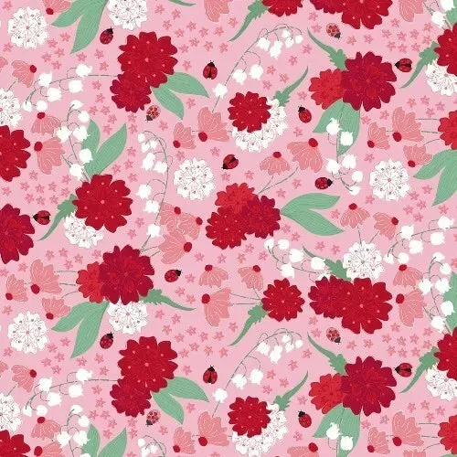Clothworks Ladybug Mania Light Fuchsia Y3175-76