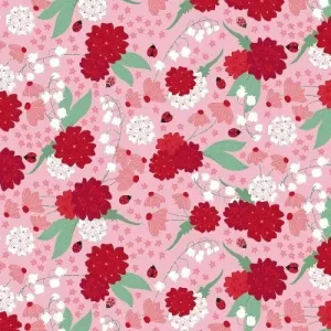 Clothworks Ladybug Mania Light Fuchsia Y3175-76