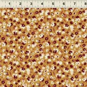Clothworks Raised Dark Gold Floral Y3418-69