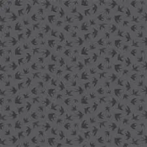 Clothworks Seasons Birds Y3402-120 Dark Pewter