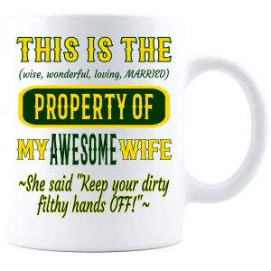 Coffee Mug_Property of Awesome Wife_GB_ White