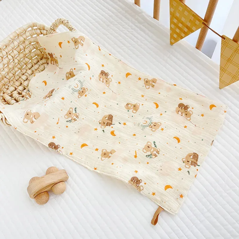 Cotton Muslin Baby Face Towel & Burp Cloth Set