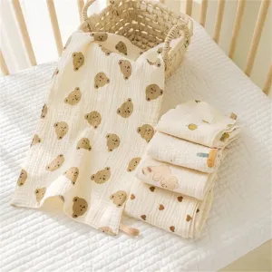 Cotton Muslin Baby Face Towel & Burp Cloth Set