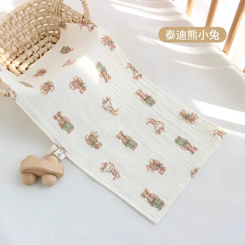 Cotton Muslin Baby Face Towel & Burp Cloth Set