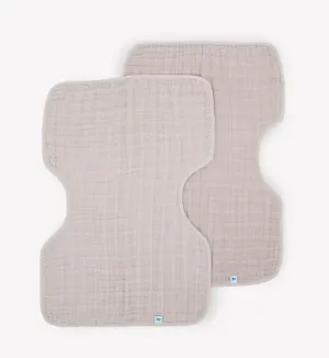 Cotton Muslin Burp Cloth 2 Pack - Porpoise