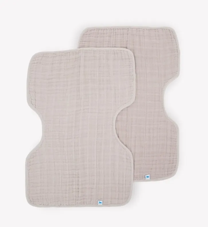 Cotton Muslin Burp Cloth 2 Pack - Porpoise