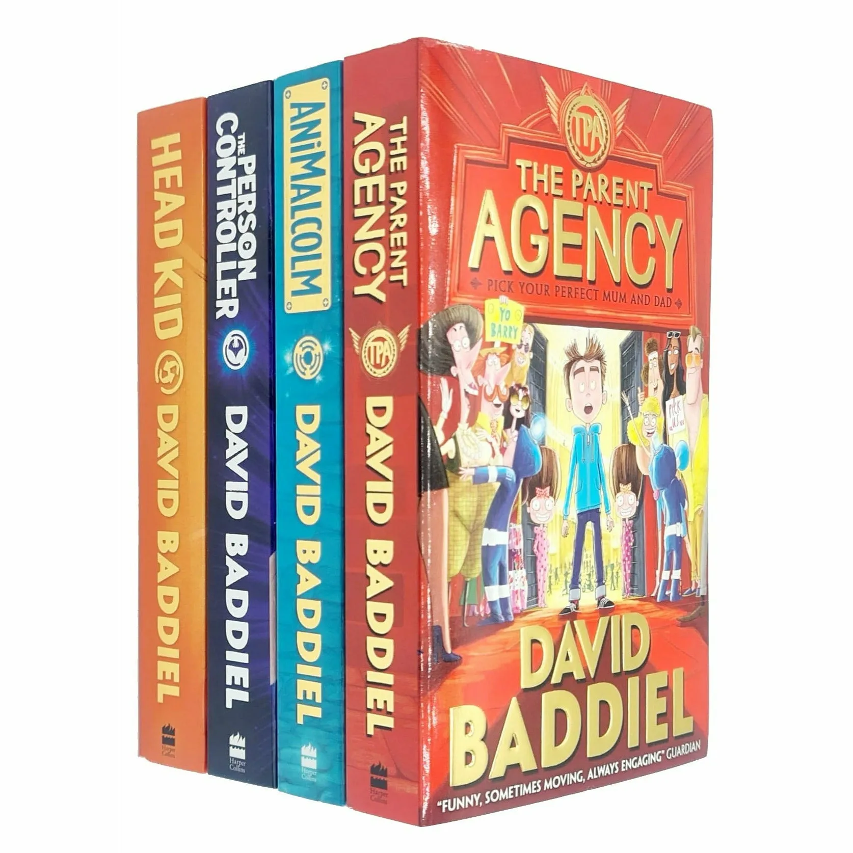 David Baddiel 4 Books Collection Set Person Controller Head Kid AniMalcolm Parent Agency