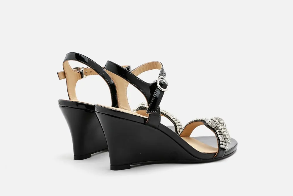 Diamante Embellished Wedge