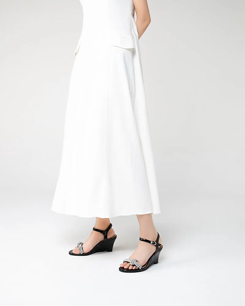 Diamante Embellished Wedge