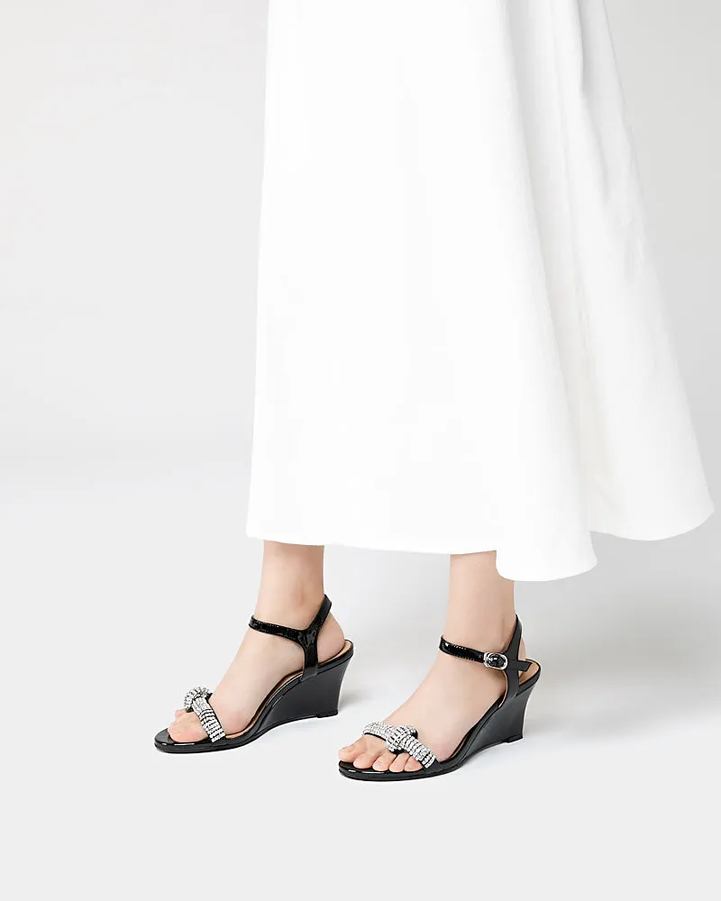 Diamante Embellished Wedge