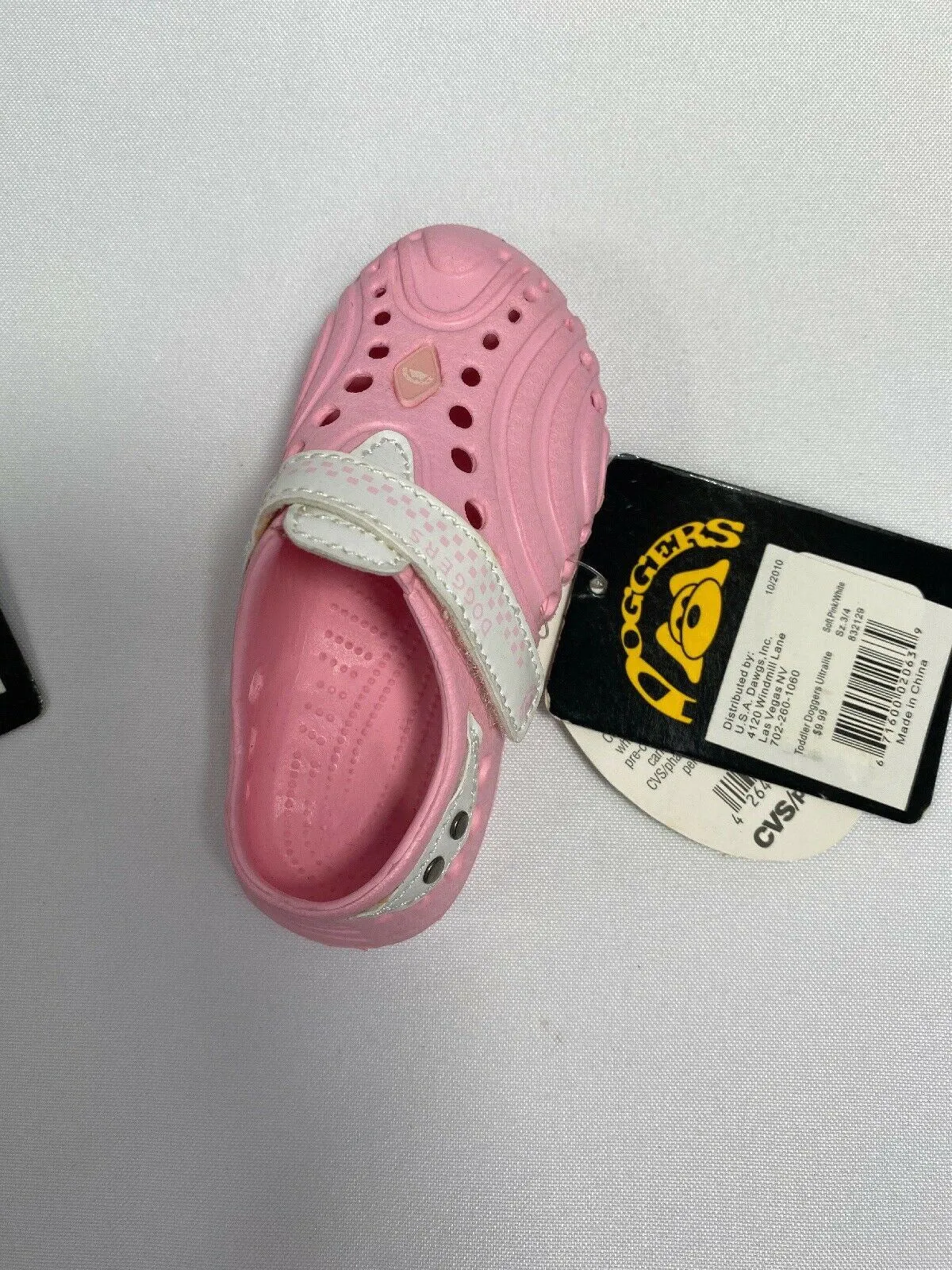 Doggers 3/4 Toddler Baby Girl Pink Ultralite Slip Kid RIGHT Shoe LOST 1 Missing