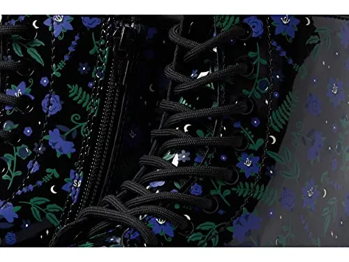 Dr. Martens 1460 Mystic Garden (Little Kid/Big Kid) Black Mystic Garden Patent Lamper 3 UK (US 4 Big Kid) M