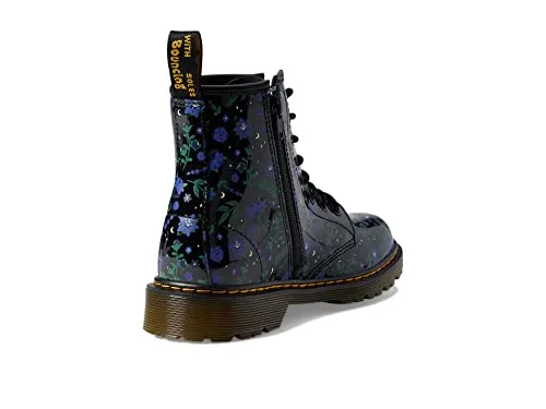 Dr. Martens 1460 Mystic Garden (Little Kid/Big Kid) Black Mystic Garden Patent Lamper 3 UK (US 4 Big Kid) M