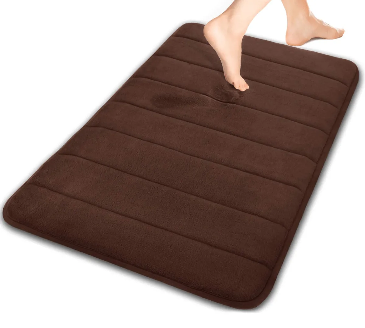 Drimat Memory Foam Bath Mat Chocolate Brown
