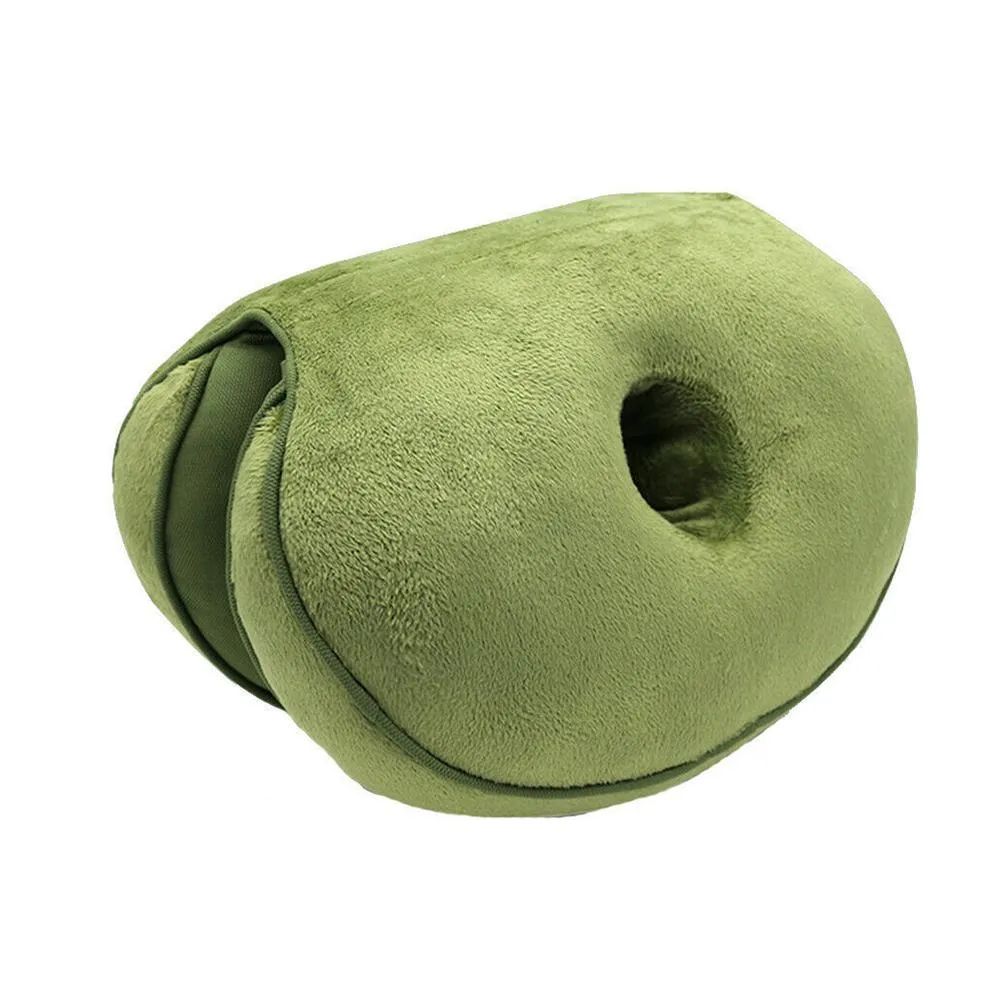 Dual Memory Foam Seat Cushion Beauty Back Seat Hip Push Up Cushion