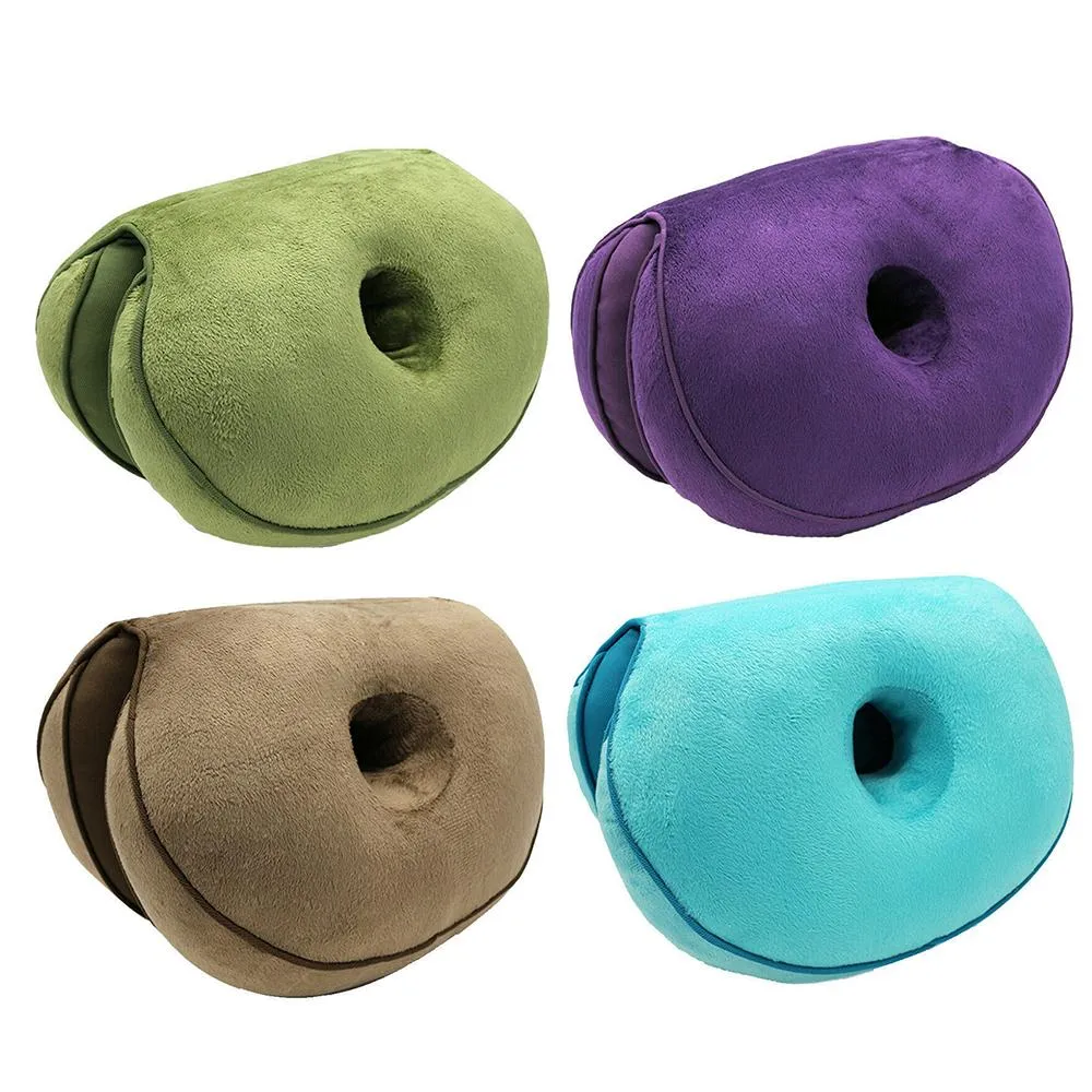 Dual Memory Foam Seat Cushion Beauty Back Seat Hip Push Up Cushion