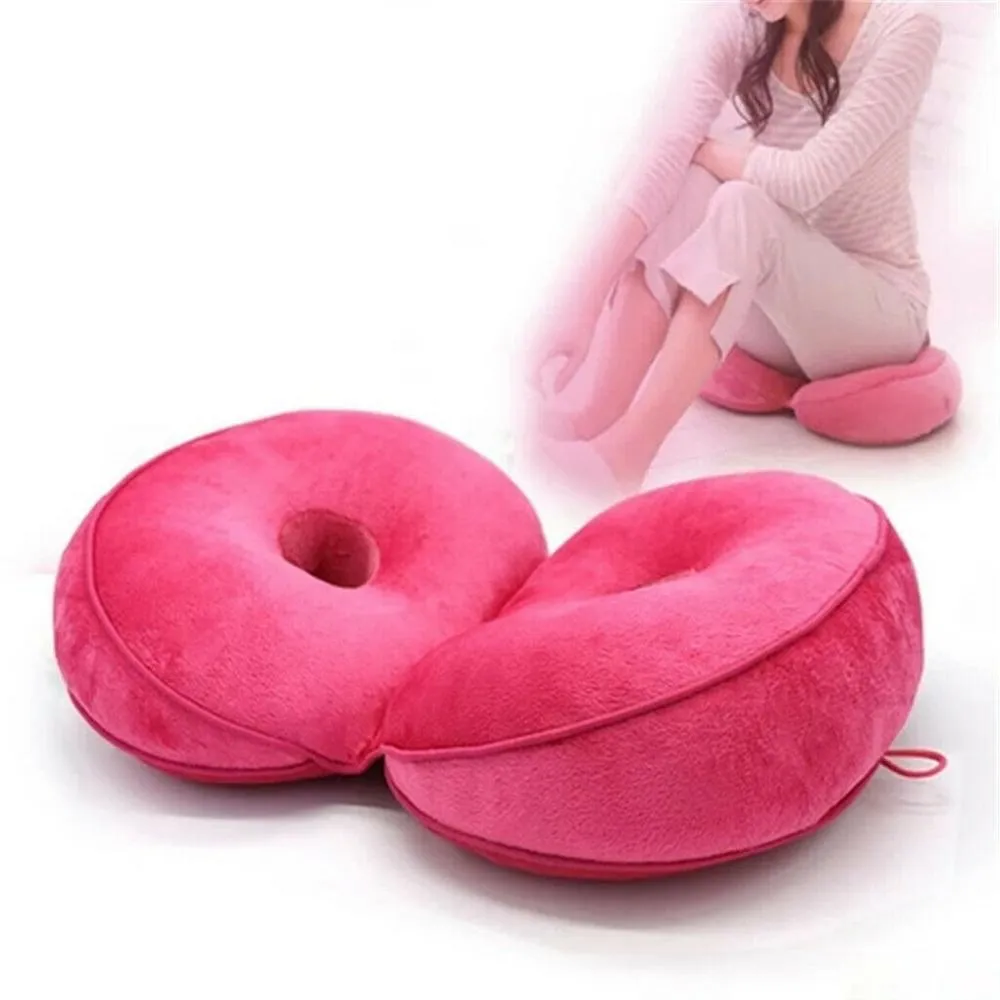 Dual Memory Foam Seat Cushion Beauty Back Seat Hip Push Up Cushion