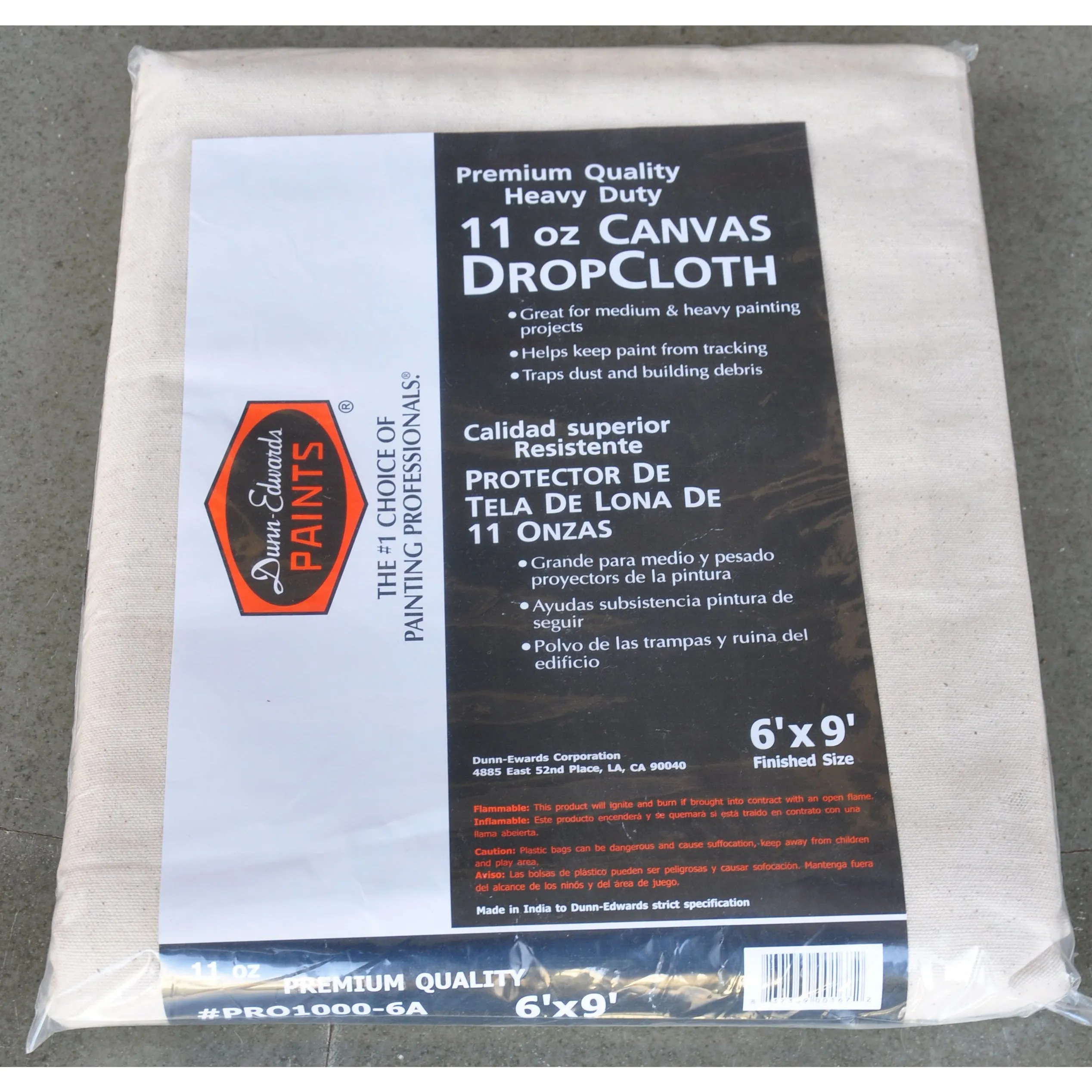 Dunn-Edwards Heavy Duty Canvas Drop
