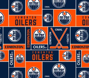 EDMONTON OILERS-Geometric Fleece-100% Polyester-012OIL