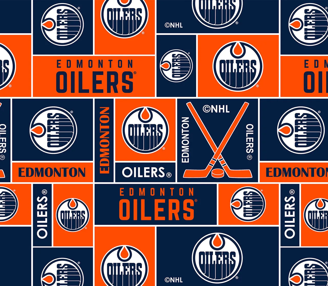 EDMONTON OILERS-Geometric Fleece-100% Polyester-012OIL