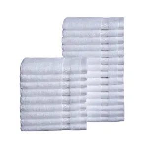 Face Cloths - 100% Cotton - White - Premium