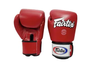 FAIRTEX BGV1 Boxing Gloves [Red/Black Piping]