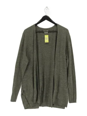 FatFace Women's Cardigan UK 20 Green 100% Cotton