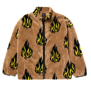 FLAMIN ZIP SHERPA FLEECE - OATMEAL