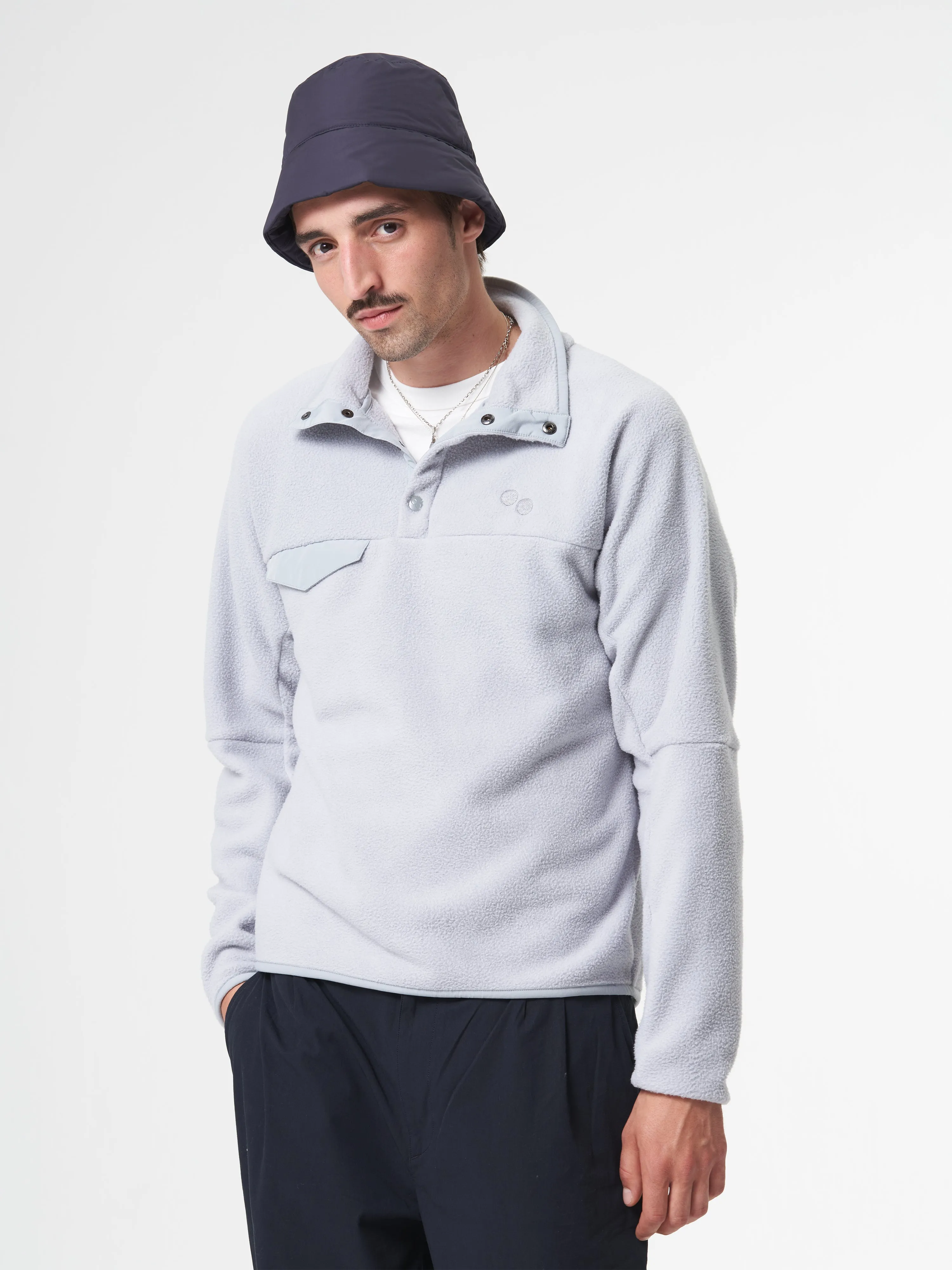 Fleece Pullover - Iced Grey (Unisex)