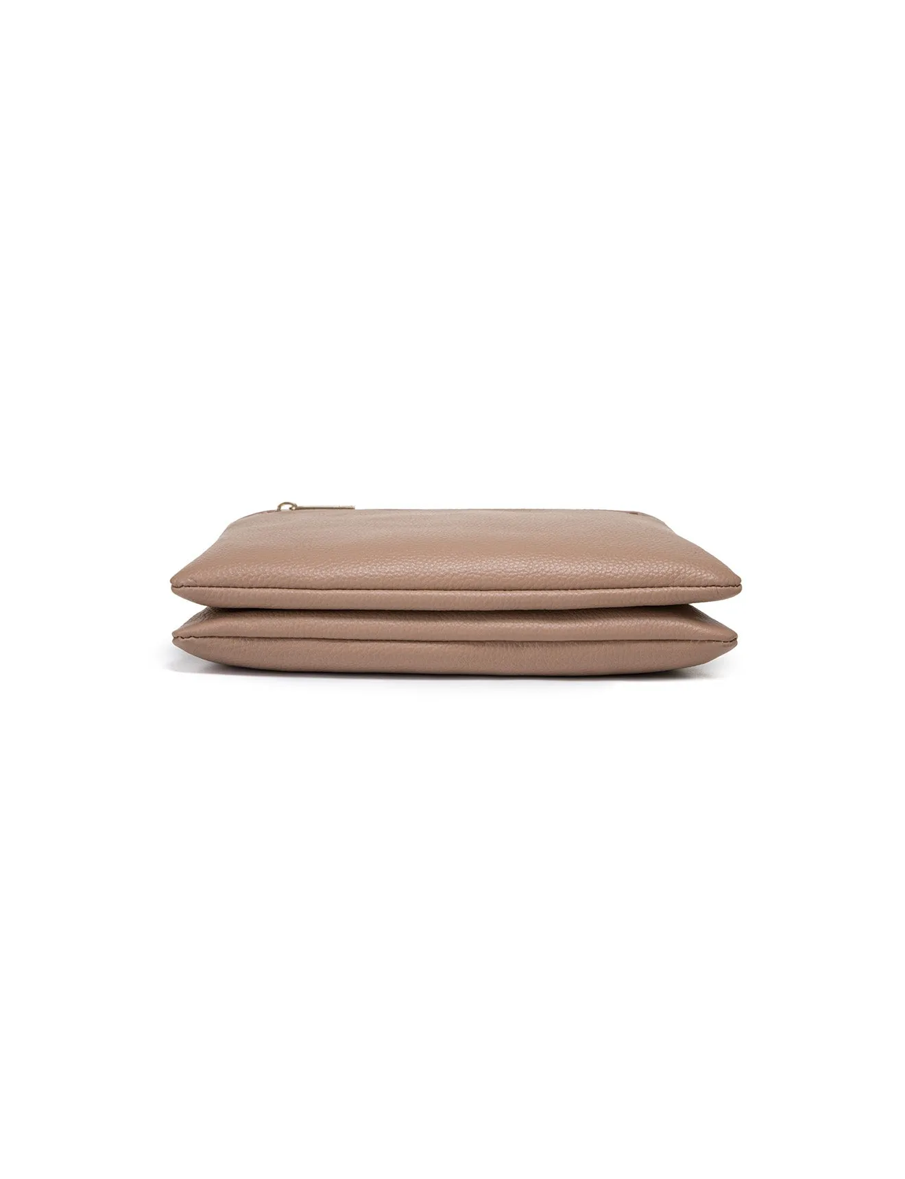 FLYNN LEATHER CROSS BODY BAG- E1-0832-MACCHIATO - SALE
